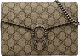 Gucci Pre-owned Wallet on Chain - Dames - Vintage Schoudertas - Bruin - ONE Size - Vintage