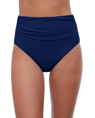 Gottex High Waisted Tankini Bottom In Tutti Frutti Navy