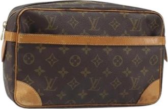 Louis Vuitton Pre-owned Clutchtas - Dames - Vintage Clutch - Bruin - ONE Size - Leer - Vintage