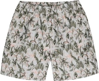Pleasures Parrot jacquard bermuda shorts - men - Polyester/Cotton - M - Grey