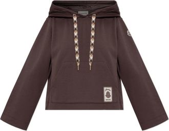 Moncler Hoodies & sweatvesten, Dames, Bruin, L, Katoen, The Hoodie