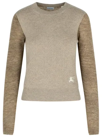 Burberry Costance Turtleneck Sweater In Beige Alpaca Blend