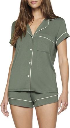 Eberjey Gisele Short Pajamas in Desert Sage/ivory at Nordstrom, Size X-Small