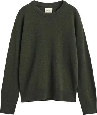 GANT Jersey de cuello redondo - Knitwear - Mujer - Verde - XL