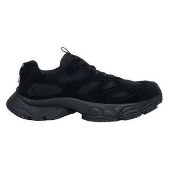 Estro & Luminara Soft Velour Platform Sneakers ES8 - Dames - Schoenen - Zwart - Maat: 36 EU Leer