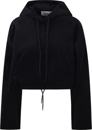 Golden Goose Hoodies, female, Black, XS, Embroidered Patch Hoodie Sweatshirt