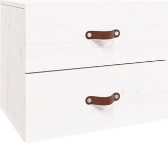 vidaXL Wall-mounted Bedside Cabinet White 50x36x40 cm vidaXL