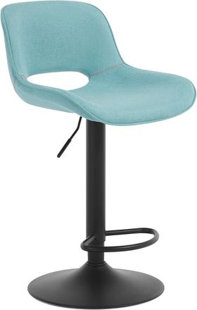 Woltu Woltu 1x Taburete De Bar De Cocina Alto Giratorio Con Reposapi&eacute;s Ajustable Chicago - Azul