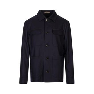 Corneliani Heren, Jassen, Blauw, Maat: XL