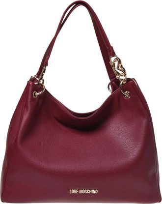 Love Moschino Tassen, Dames, Rood, ONE Size, Leer, Schoudertas