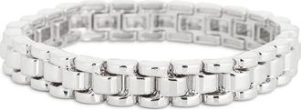 Leith Stretch Watchband Bracelet in Silver at Nordstrom Rack
