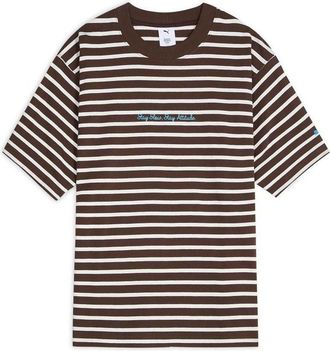 Puma x Monday Sleeping Club Stripe T-Shirt Chocolate 638991-79