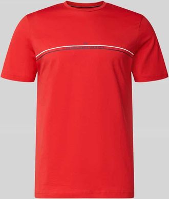 Christian Berg Regular Fit T-Shirt mit Logo-Print in Rot, Gr&ouml;&szlig;e 3XL