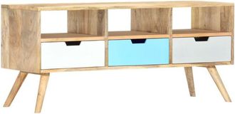 vidaXL Tv Cabinet 110x35x48 cm Solid Mango Wood Vidaxl