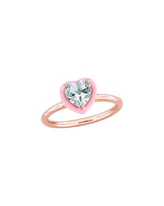 Rina Limor Rose Gold Over Silver 1.00 ct. tw. Aquamarine Ring