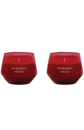 Yankee Candle Company Red Apple Wreath Studio Candle with Essential Oils, Set of 2 at Nordstrom