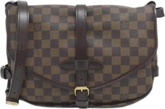 Louis Vuitton Pre-owned Cross Body Bags, female, Brown, Size: ONE SIZE Pre-owned Vintage Damier Canvas Shoulder Bag