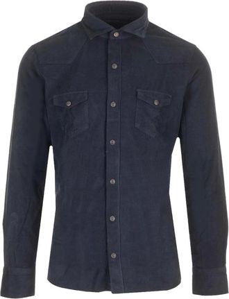 Barba Hombre, Camisas, Azul, Talla: M