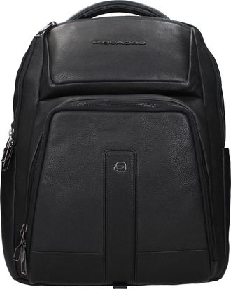 Piquadro Herrens Rucks&auml;cke und G&uuml;rteltaschen aus Leder in Schwarz