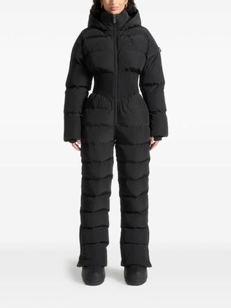 Mani&egrave;re De Voir Manya corset-detail ski suit - Black