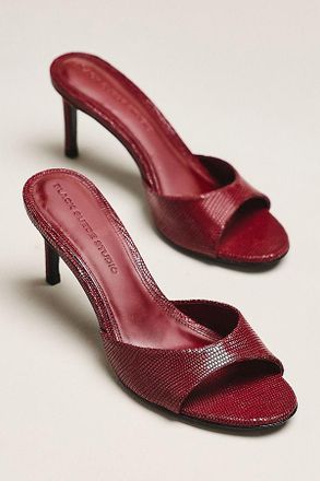 Black Suede Studio Freddie 65 Mules