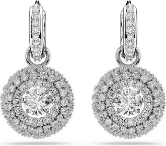 Swarovski Sublima Druppelsieraden - Dames - Oorbellen - Grijs - ONE Size - Accessoires