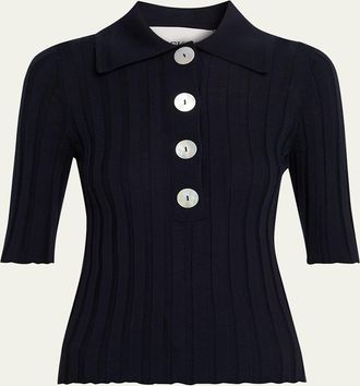 Nackiy&eacute; Sugarman Short Sleeve Knit Polo