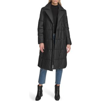 Andrew Marc Farren Water Resistant Puffer Coat in Black at Nordstrom Rack, Size Small
