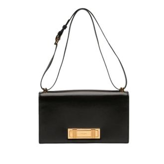 Saint Laurent Pre-owned Shoulder Bags, female, Black, Size: ONE SIZE Pre-owned Domino Shoulder Bag