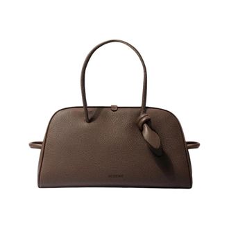 Jacquemus Borsa Bowling Morbida - Dames - Schoudertassen - Bruin - ONE Size - Leer - Tassen