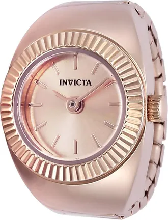 Invicta Mini Angel Quartz Crystal Rose Gold Dial Ladies Watch 48948