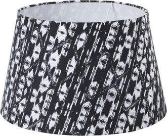 SIA D&eacute;co Pantalla decorativa de algod&oacute;n blanco y negro H27