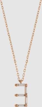 Little Ones Paris Collier Num&eacute;ro 3 Or Rose Diamants