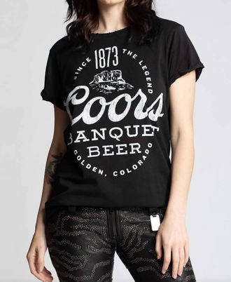 Recycled Karma Coors Banquet Beer 1873 Tee In Black