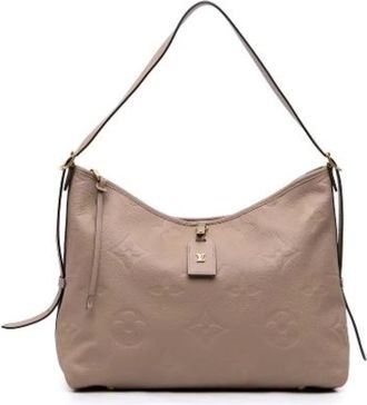 Louis Vuitton Pre-owned Carry All MM - Dames - Vintage Schoudertas - Bruin - ONE Size - Leer - Vintage