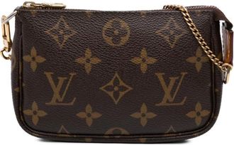 Louis Vuitton Pre-owned Handbags, female, Brown, Size: ONE SIZE Pre-owned Small Chain Bag
