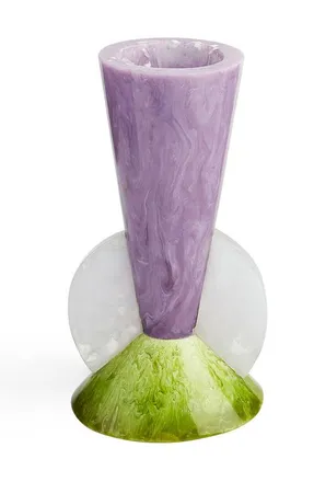 Jonathan Adler Como Tapered Bud Vase in Purple /White /Olive at Nordstrom
