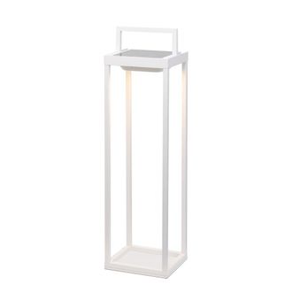 Zafferano Farol solar zafferano blanco de 56,4 cm y 2 w con sensor