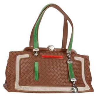Bottega Veneta Pre-owned Handbags, female, Multicolor, Size: ONE SIZE Pre-owned Fabric Handbag