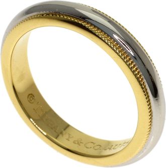 Tiffany & Co. Platinum Yellow Gold Yellow Gold (18K) Platinum 950 Band Ring (Pre-Owned)