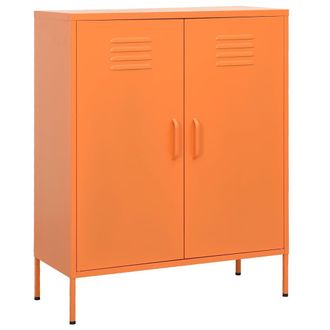 vidaXL Armario De Almacenamiento Acero Naranja 80x35x101,5 Cm Vidaxl