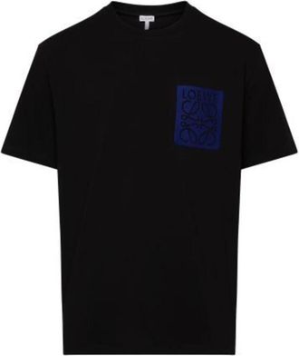 Loewe T-Shirts, male, Black, S, Anagram Logo Black T-Shirt