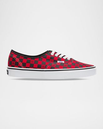 Valentino Garavani x Vans Men & apos;s Tess St VLogo Check Canvas Low-Top Sneakers