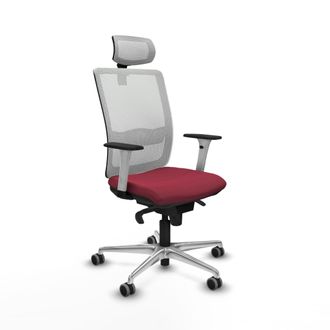 Piqueras y Crespo Silla De Oficina Piqueras Y Crespo Haches Blanco Malla Ergon&oacute;mica