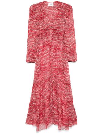 Isabel Marant Amara Long Gathered Muslin Dress