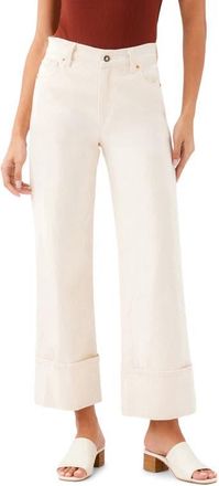 Karen Kane Cuffed Crop Jeans in Natural at Nordstrom, Size 16