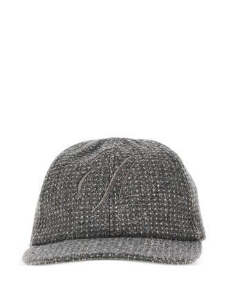 Emporio Armani logo-embroidered hat - Grey