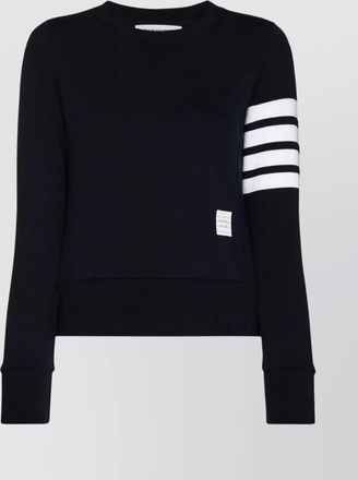 Thom Browne crew neck knitwear striped detail