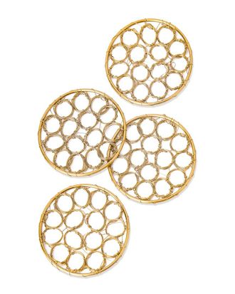 Tiramisu Set Of 4 Catenary Sculptural Ring Coasters