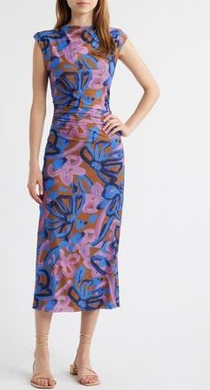 Cleobella Carrie Floral Mesh Midi Dress in Fresco Print at Nordstrom Rack, Size Large